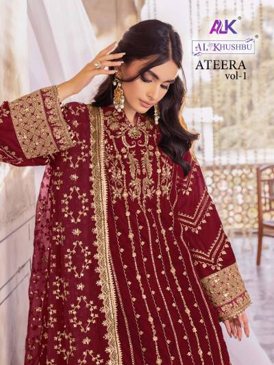 ATEERA VOL-1 BY ALK EMBROIDERY SALWAR KAMEEZ MANUFACTURER IN INDIA